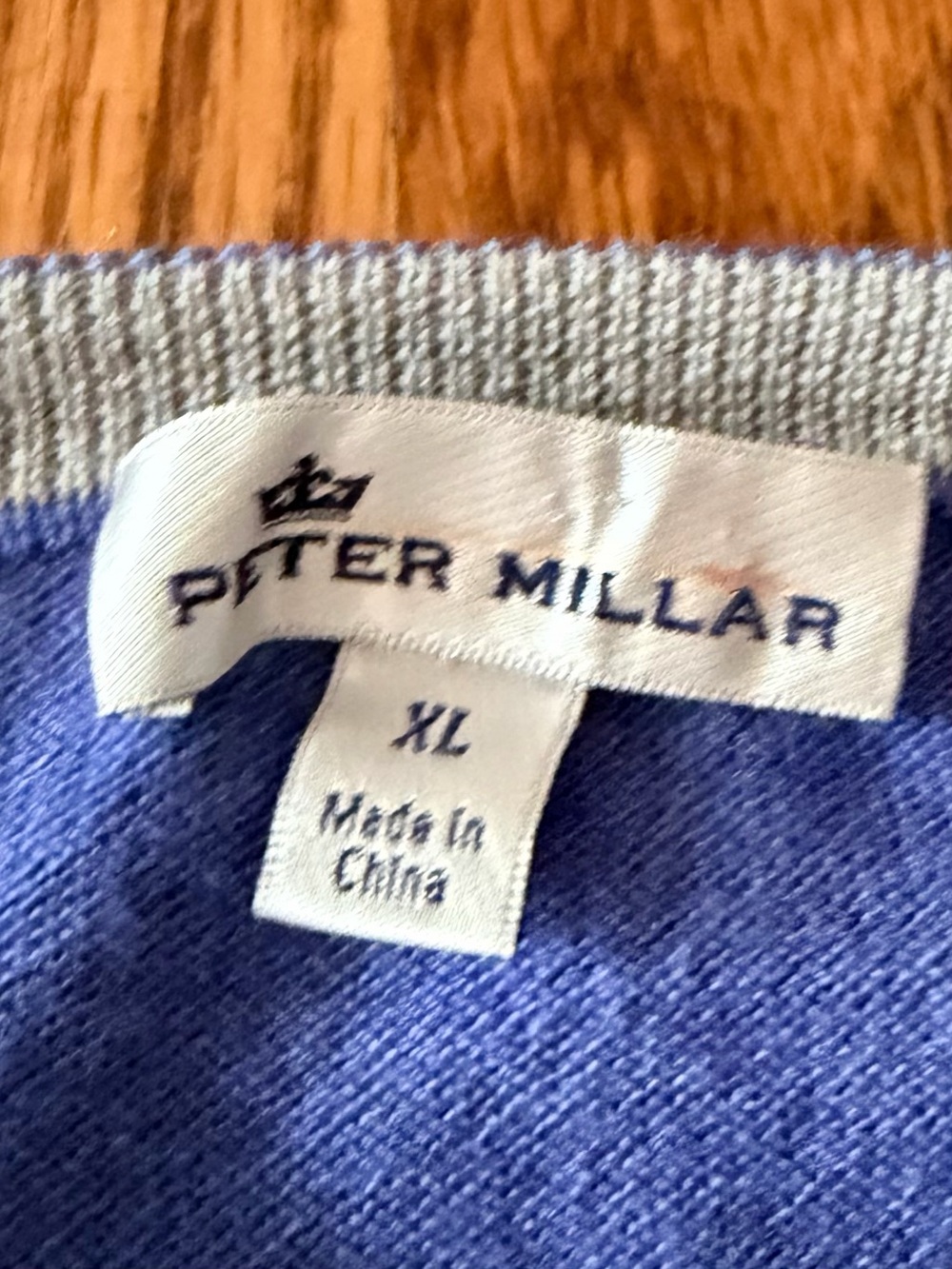 Peter Millar Men's Crewneck Sweater - Royal Blue - Picture 2 of 9